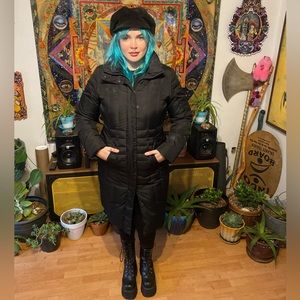 Calvin Klein Long Fleece Lined Down Jacket Winter Coat